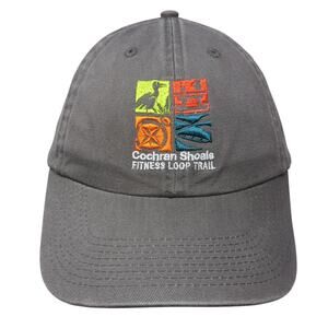 Cochran Shoals Fitness Loop Trail Slideback Hat Gray One Size Blue 84